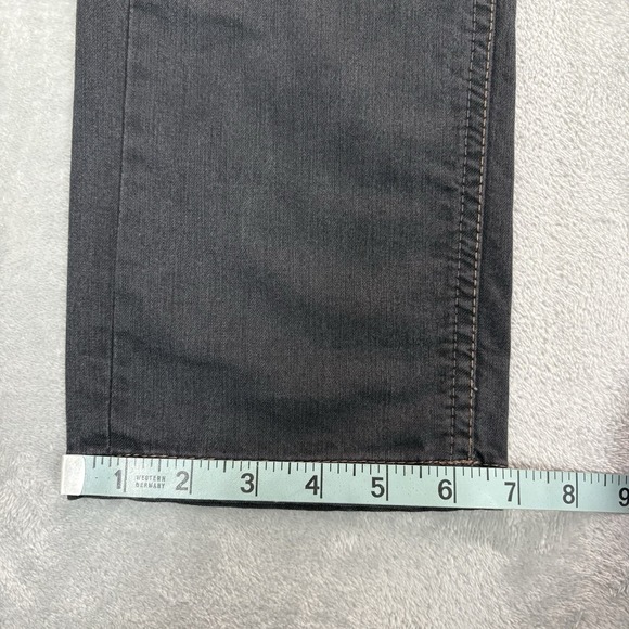 ATHLETA Women Frontier Jeans 30x31 Black Dark Denim Straight Leg Drawstrings - Picture 16 of 16